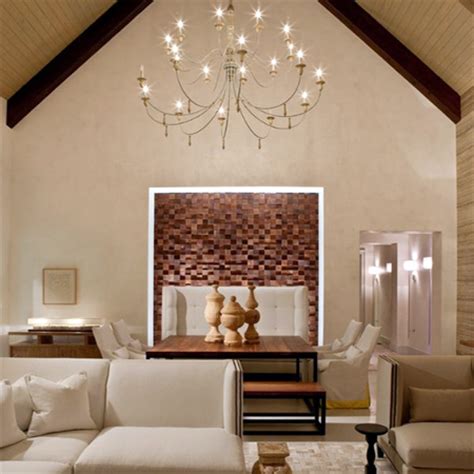 Double volume living room space. HOME DZINE Home Decor | Decorate a double-volume space