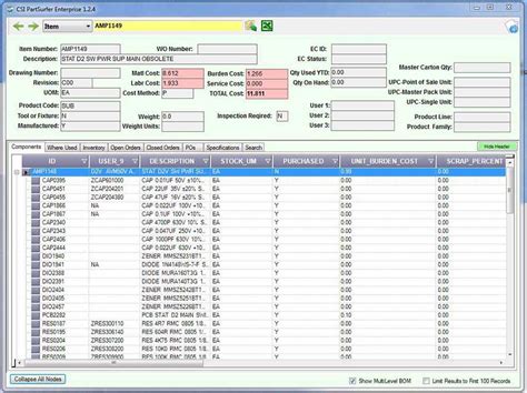 Partsurfer Cad Erp Part Search Tool