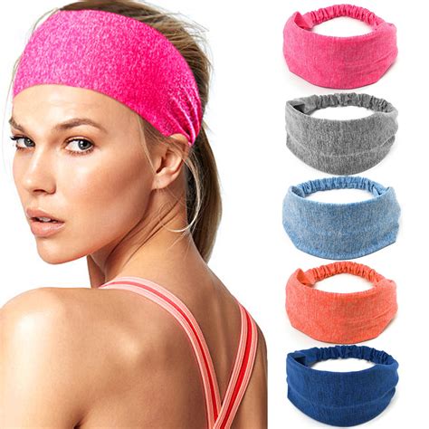 Sedex 5 Pack Workout Headbands For Women Non Slip Yoga Running Sport