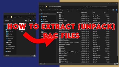 How To Extract Unpack Pac Files Pac Firmware Romshillzz Youtube