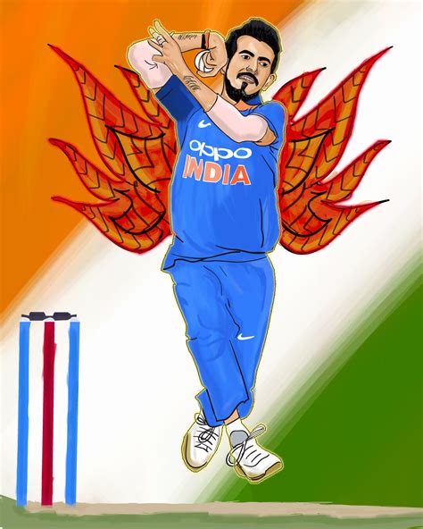 Artstation Sketch Indian Cricketer Yuzvendra Chahal