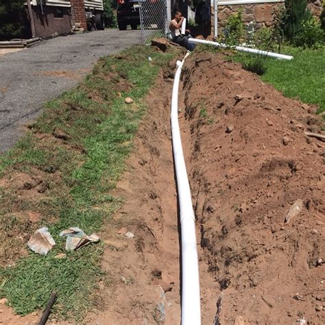 French Drain Bottom Of Front Yard
