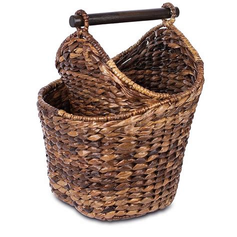 The white metal base has a lovely scrolling design and is topped with a white wooden top. Bay Isle Home Kemah Magazine and Bathroom Basket Free ...