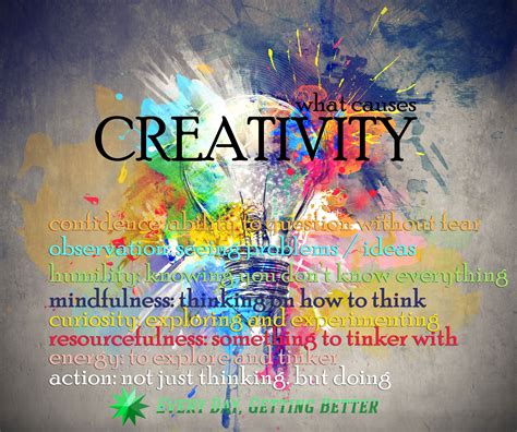 What Causes Of Creativity Every Day Getting Better Pinterest