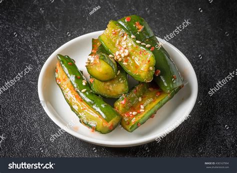 Kimchi Of The Korean Pickle Cucumber Stock Photo 430167994 Shutterstock