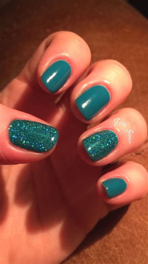 Gelish Garden Teal Party By Jan Soar Nail Harmony Uk Teal Nails