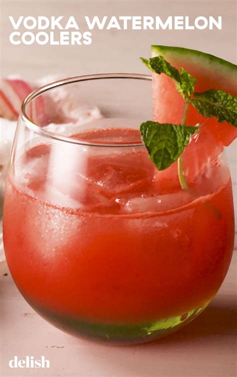 Chill Out With Vodka Watermelon Coolers Recipe In 2020 Watermelon