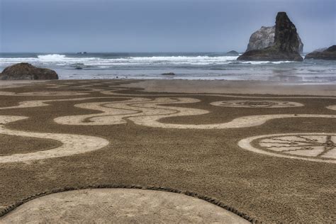 Circles In The Sand Bandon Beach Oregon Flickr