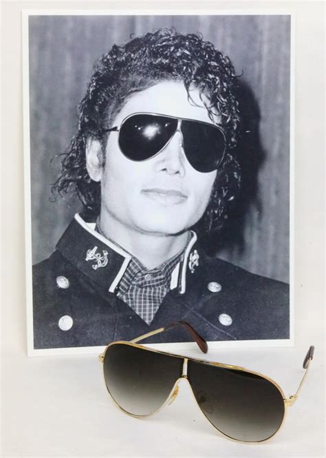 sold at auction michael jackson s personally owned aviator sunglasses worn during victory tour