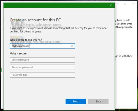 How To Create A Local Account In Windows 10