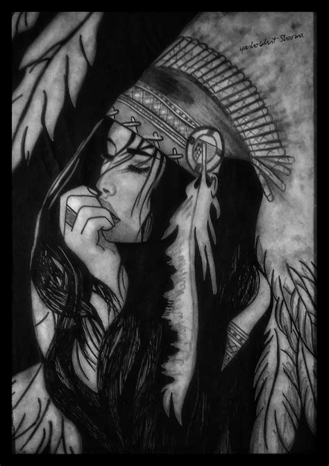 Native American Girl Native American Girls Sketches American Girl