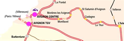 Avignon Tgv Map