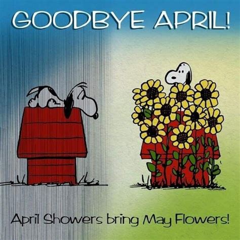 Goodbye April Hello May Hello May Hello April February Peanuts