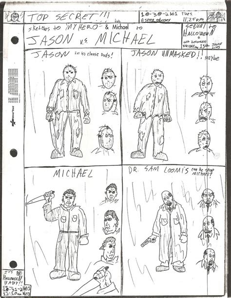 Top Secret 7 Jason Vs Michael By Dw13 Comics On Deviantart