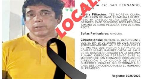 Hallan Sin Vida Al Maestro Misael Ramírez Llevaba 10 Días Desaparecido