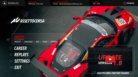 Assetto Corsa Menu Redesign With Unreal UMG YouTube