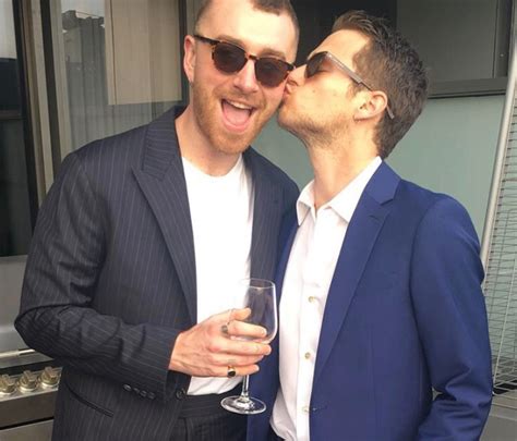 Sam Smith And Boyfriend Brandon Flynn Attend 2018 Grammys