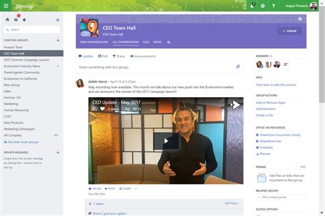 New In Yammer—building A More Connected And Engaged Organization