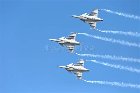F16 Gripen August 1st Aerobatic Team Pilots Stock Photos Free