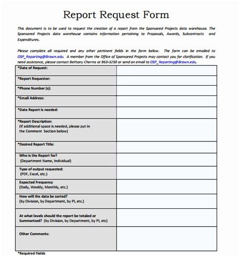 sample request form template elegant  request form templates formats