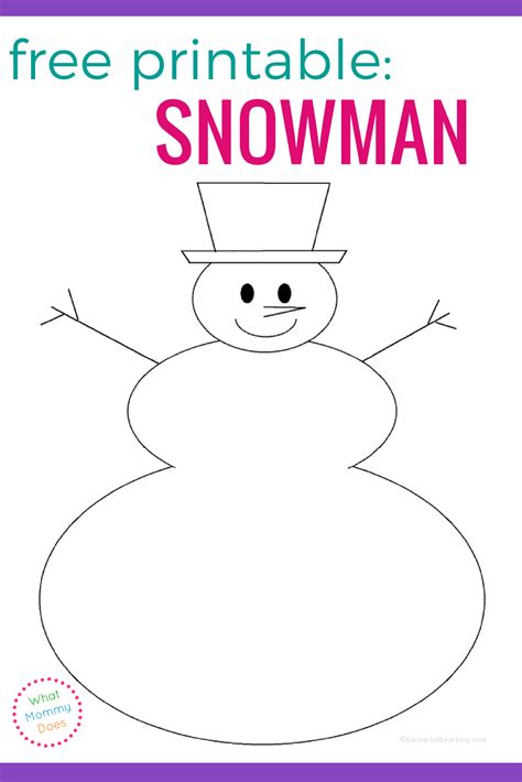Printable Build A Snowman Template Printable Templates