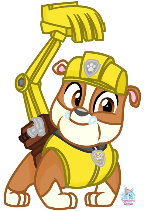 English Paw Patrol Rubble Png Free Transparent Png Clipart Images