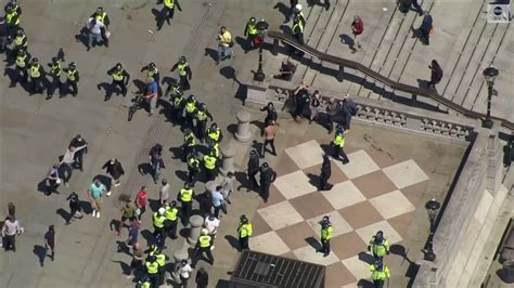 Far Right Protesters Clash With Police In London Good Morning America