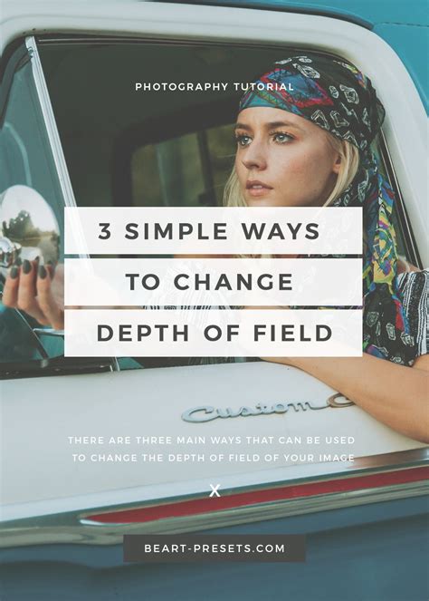 3 Simple Ways To Change Depth Of Field Depth Of Field Best Portrait