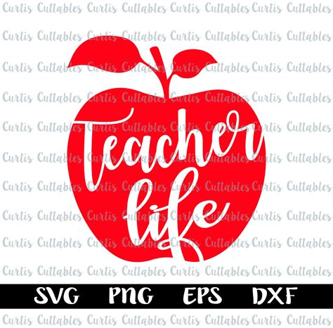 Teacher Life Svg Cut File Teacher Svg Teacher Saying Quote Svg Teacher