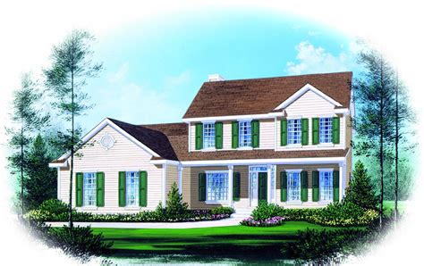 Two Story Traditional Home Plan Design 2289sl 1st Floor Master