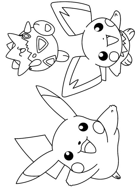 Coloring Pages Pokemon Collage Pokemon Drawing Easy