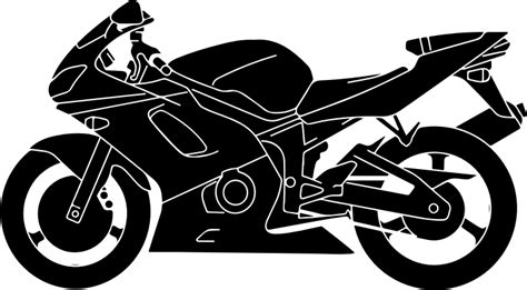 Motorcycle Silhouette Vector Openclipart