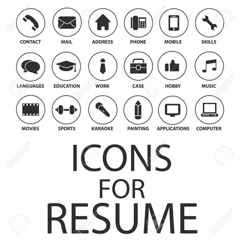 Resume Icon Vector 49616 Free Icons Library
