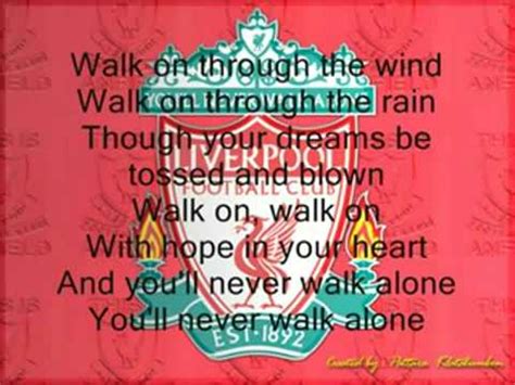 Videoklip a text písně you'll never walk alone od il divo. You'll never Walk Alone -Liverpool-With Lyrics - YouTube