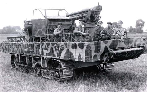 German A7v Tank Turned Into A Flakpanzer For Air Defense Unknown Date