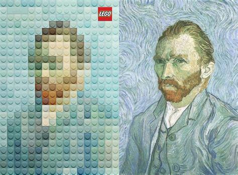 Self Portrait Vincent Van Gogh Van Gogh Famous Paintings Famous Artwork Pixel Art Vincent
