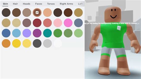 Making Myself A New Skin In Roblox Youtube