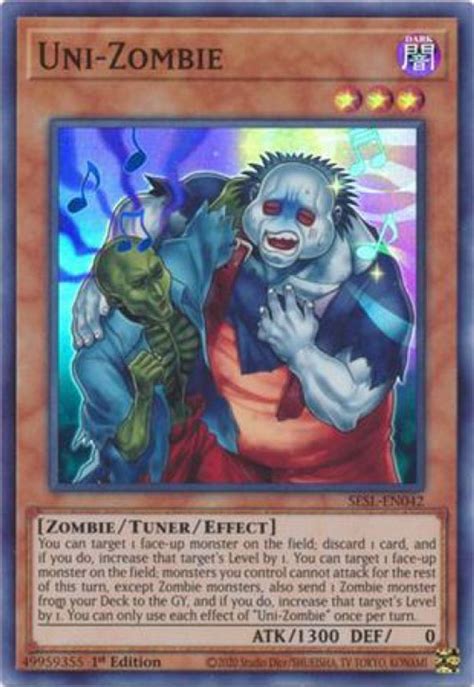Yugioh Secret Slayers Single Card Super Rare Uni Zombie Sesl En042 Toywiz