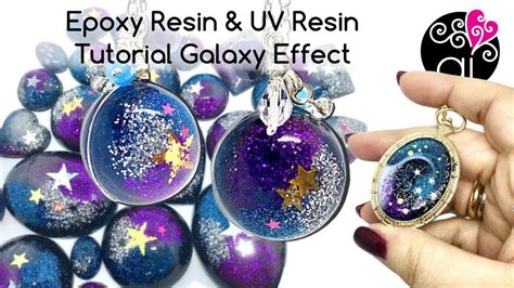 Tutorial Resin Galaxy Effect Epoxy Resin Galaxy Spheres Uv Resin