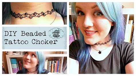 11 tattoo choker necklaces and diy how to make one diy choker diy tattoo chokers. DIY 90's Tattoo Choker with Beads ¦ The Corner of Craft ...