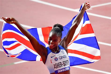 World Athletics Championships Dina Asher Smith Wins Historic 200m Gold For Great Britain