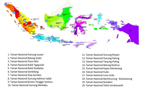 Peta Taman Nasional Di Indonesia Imagesee