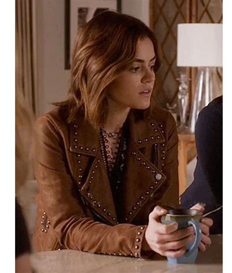 Pretty Babe Liars S Aria Montgomery Studded Leather Jacket