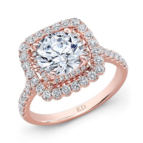 Average customer rating $ 4.8 out of 5 stars. ROSE GOLD SQUARE HALO DIAMOND ENGAGEMENT RING