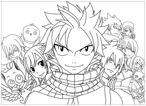 Fairy Tail Erza Coloring Pages Anime Coloring Pages