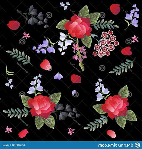 Red Flower Black Background ·① Wallpapertag