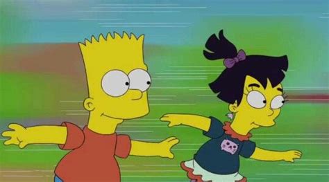 bart and nikki from the simpsons s21e15 los simpson dibujos de los simpson los simpsons dibujos