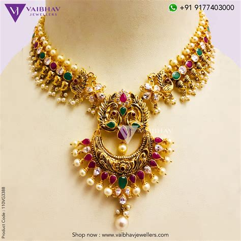 Gold Necklaces By Vaibhav Jewellers Indian Jewellery Designs