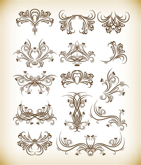 Floral Graphics Vector Set Free Vector Graphics All Free Web Resources For Designer Web