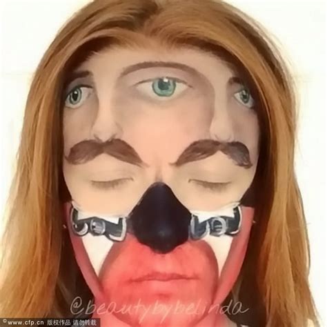 Make Up Artist Creates Special Effects On Her Face 10 Art